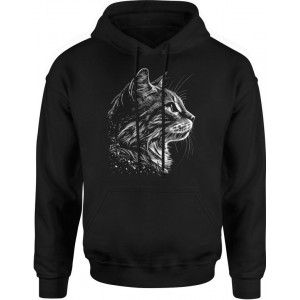 Bluza męska z kapturem Kot