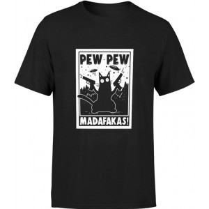 Koszulka męska Kot pew pew...