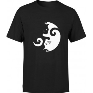 Koszulka męska 2 Koty Yin Yang