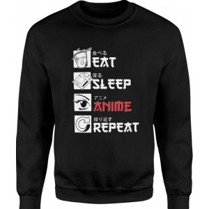 Bluza męska Anime Eat Sleep...