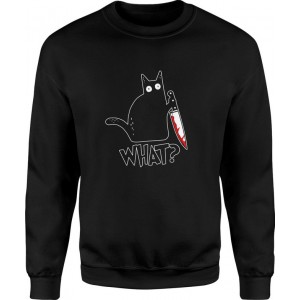 Bluza męska Kot z kotem what?