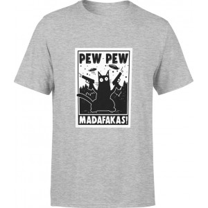 Koszulka męska Kot pew pew...