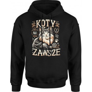 Bluza męska z kapturem Kot...