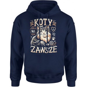 Bluza męska z kapturem Kot...